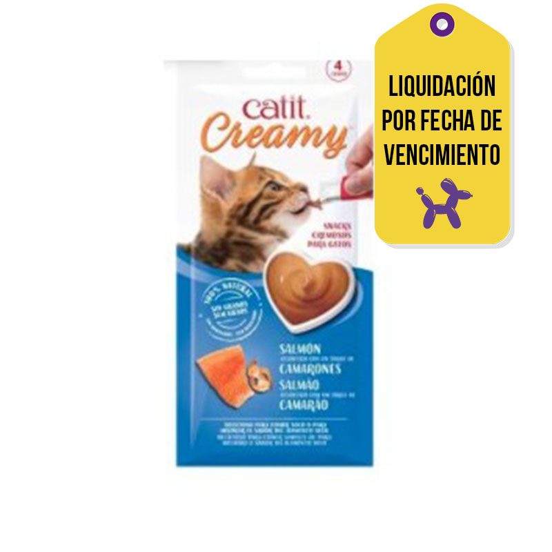 Catit - Creamy Salmón y Camarón para Gatos F.V.20-03-2026