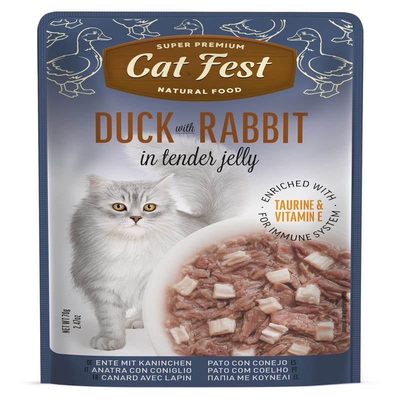 Cat Fest - Filete De Pato Con Conejo En Gelatina