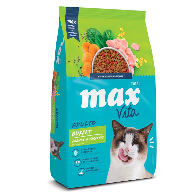 Max Vita - Alimento Gato Adulto Pollo y Vegetales