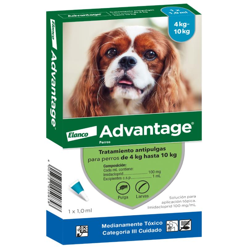 Advantage - Antipulgas Perros De 4 Hasta 10 Kg.