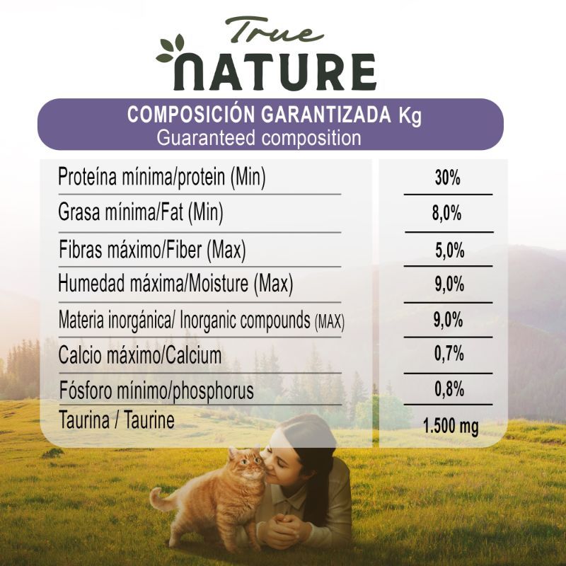 true-nature-alimentos-para-gatos-castrados-sabor-pollo