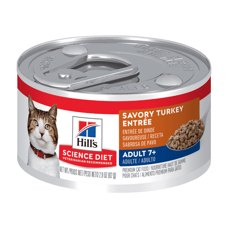 Hill's Science Diet Alimento Húmedo en Lata para Gato +7 Sabor Pavo