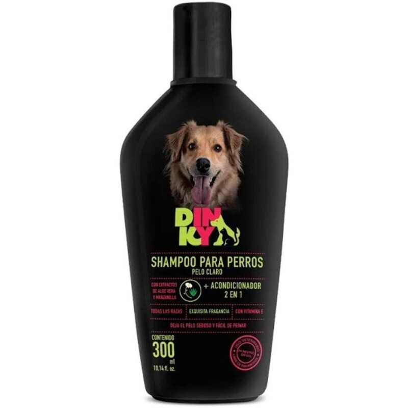 Dinky - Shampoo 2 En 1 Para Perro Pelo Claro