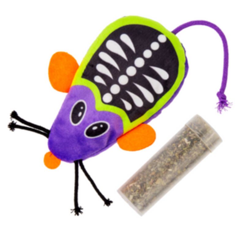 Kong - Halloween Skeleton Mouse Juguete Rellenable para Gato