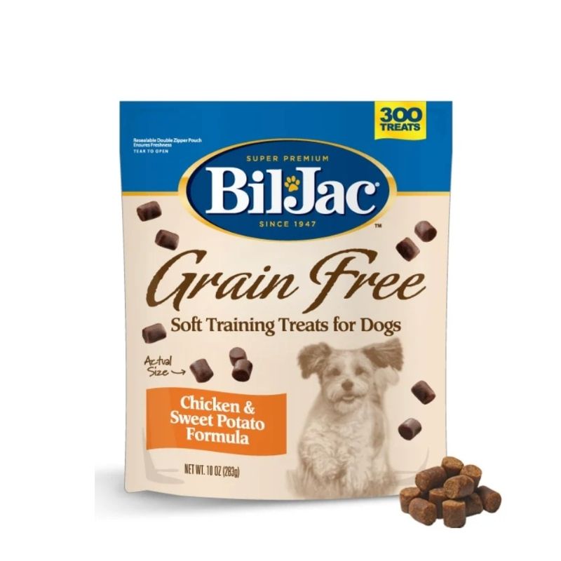 Bil-Jac Premios de Entrenamiento para Perro Grain Free Fórmula Pollo y Camote