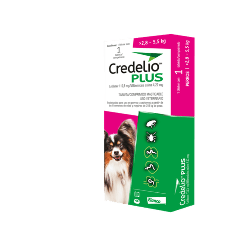 Credelio Plus - 2,8 KG - 5,5 KG