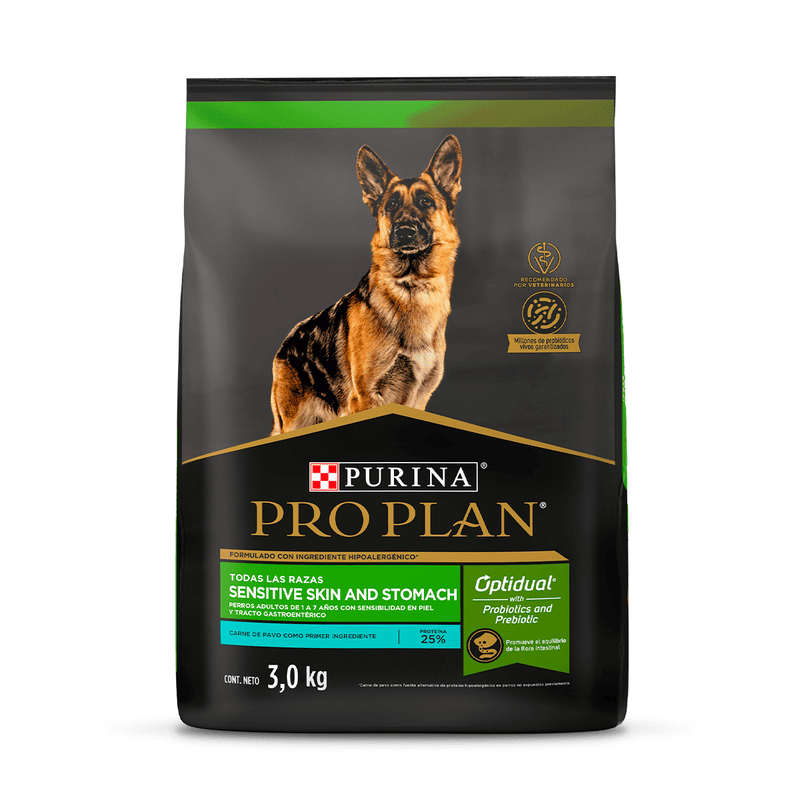 Pro Plan - Sensitive Skin & Stomach Pavo y Probioticos