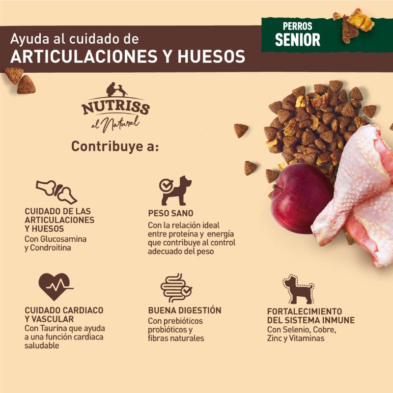 Nutriss - Al Natural Perros Senior Pollo, Frutas Y Verduras | Laika ...