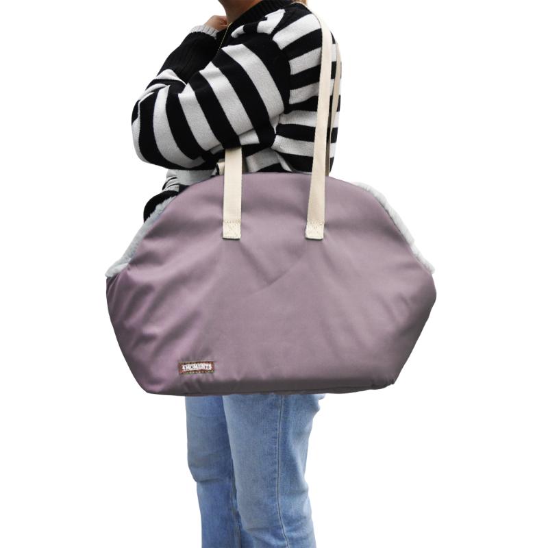 4 Moments - Bolso Mascota Palo Rosa / Gris 44x31x17 cm