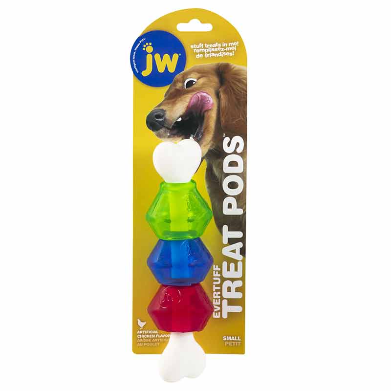JW Juguete Hueso Rellenable Evertuff Treat Pods Laika Mascotas
