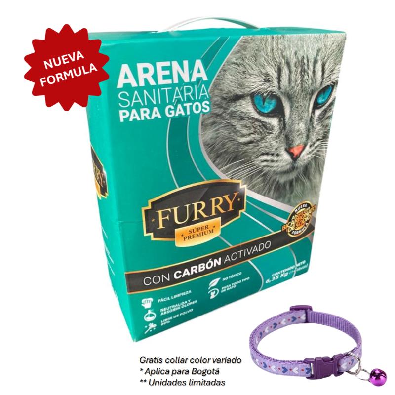 Furry - Arena Super Premium Carbón Activado y Bicarbonato