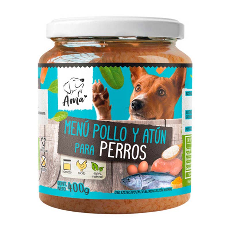 Ama - Alimento Húmedo Esterilizado para Perro Pollo Atún