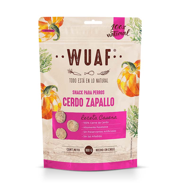 Wuaf - Snack Cerdo Zapallo