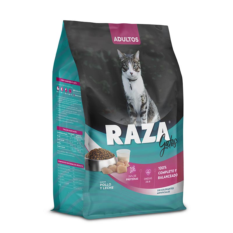 Raza - Alimento para Gato Sabor Pollo & Leche