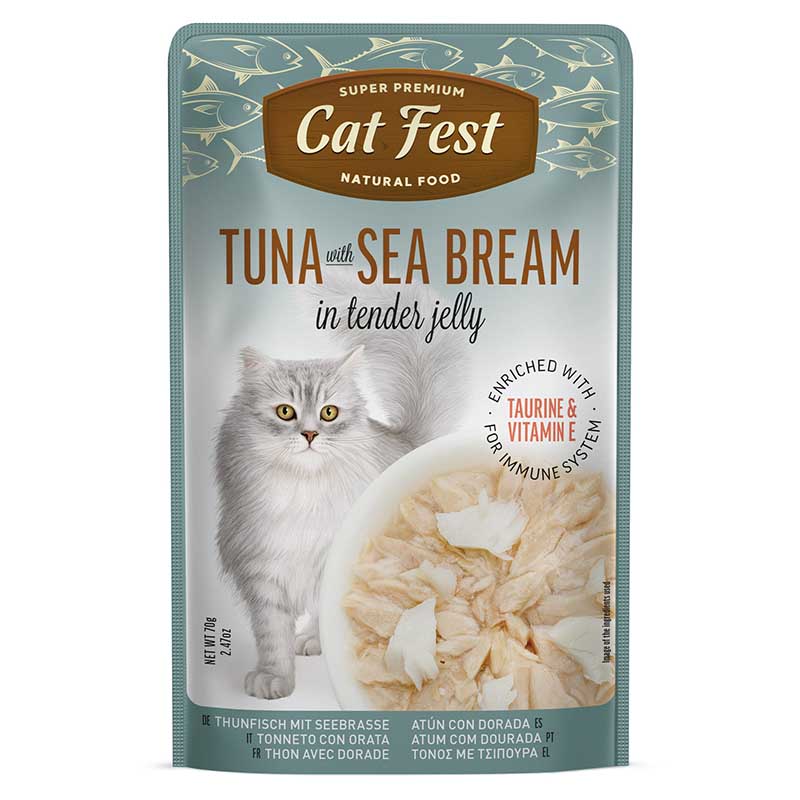 Cat Fest - Filtes De Atún Con Dorado En Gelatina