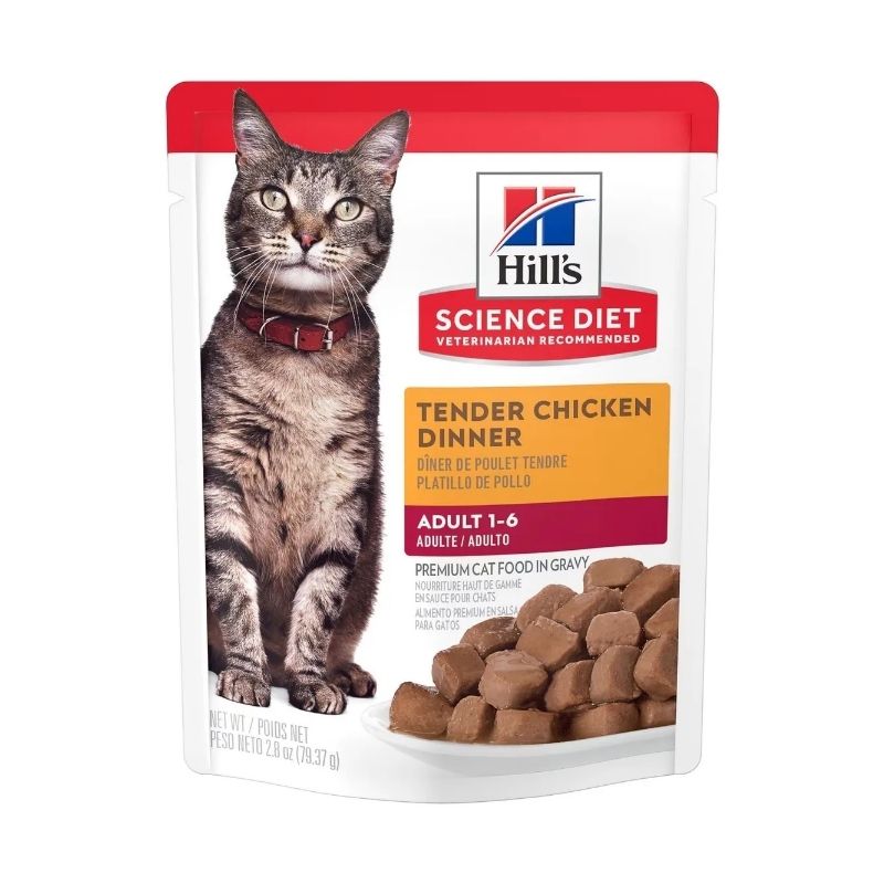 Hill's Science Diet Alimento Húmedo Pouch para Gato Adulto Sabor Pollo