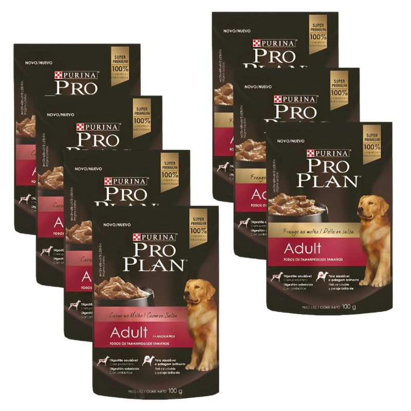 Pro Plan -Wet Dog Adult Sabores Mix Pack x 7