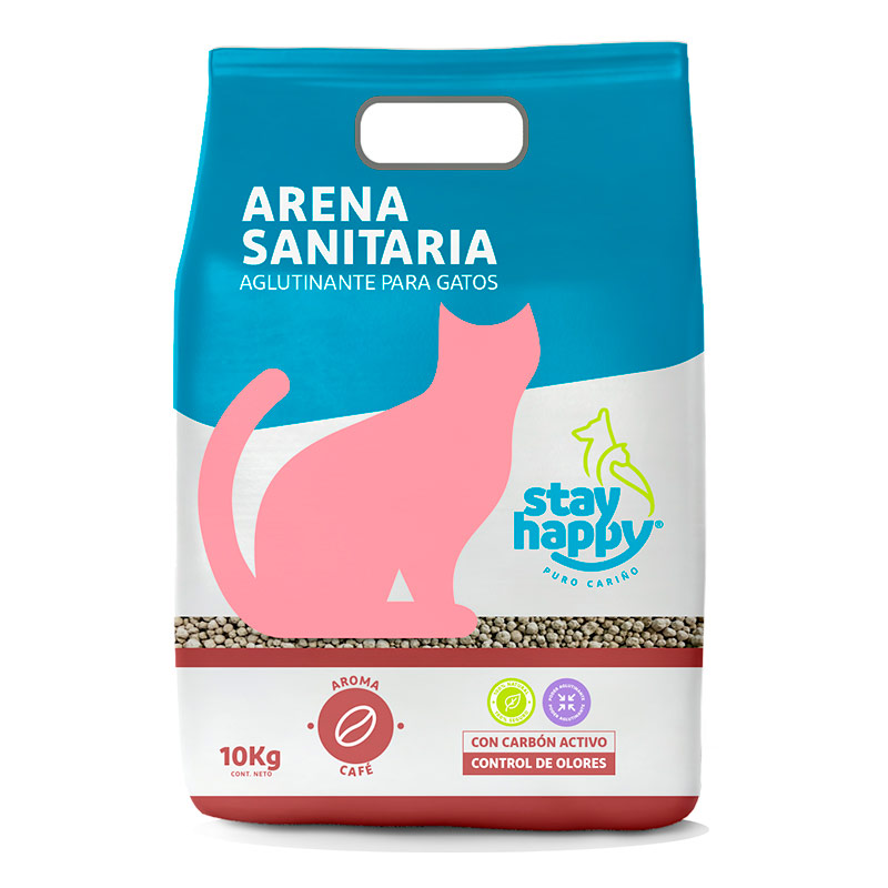 Stay Happy - Arena Sanitaria Aglutinante Café