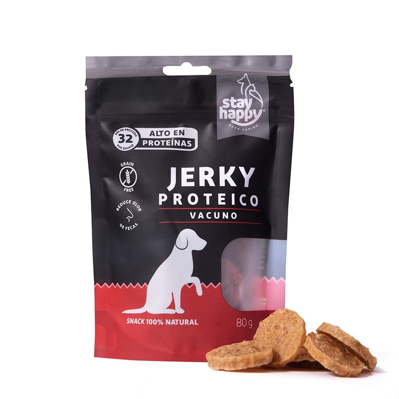 Stay Happy - Snack Jerky Proteico Vacuno para Perro