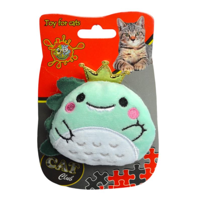 Colmascotas - Jug Gato Catnip Deluxe Peluche Dinoglobo Rey