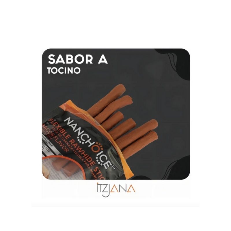 nanchoice-stick-de-carnaza-flexible-sabor-tocino-6pz