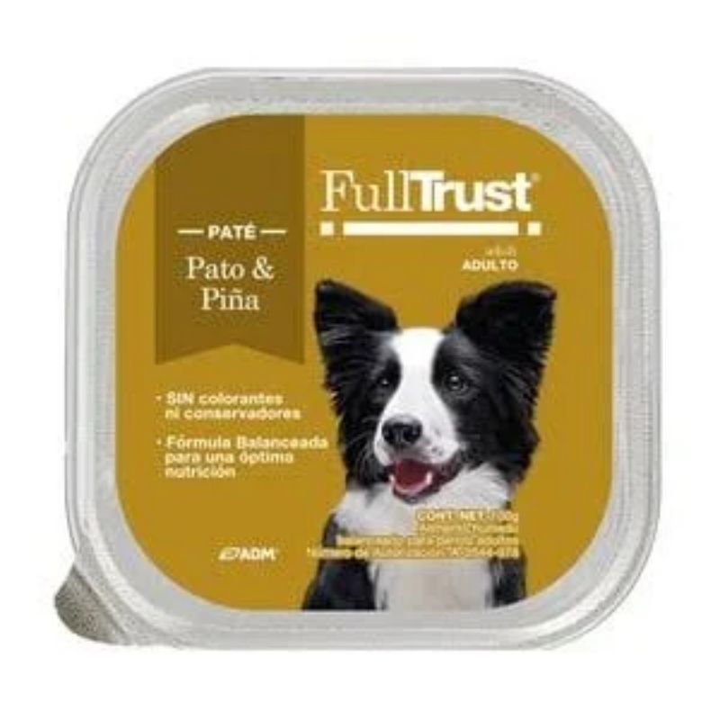 Fulltrust - Alimento Humedo para Perro Adulto Pato y Piña 100gr