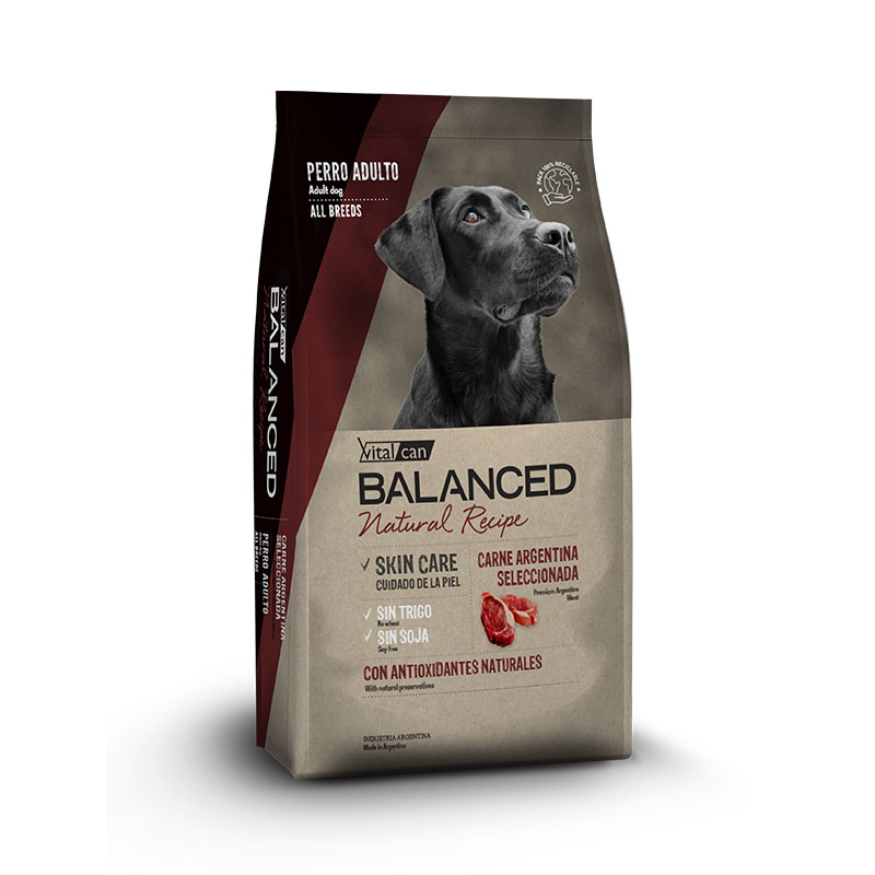 Vitalcan Balanced - Natural Recipe Alimento  para Perro Adulto Carne Argentina Seleccionada