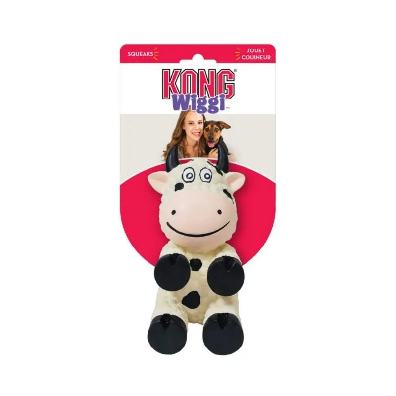 KONG Juguete Wiggi Vaca para Perro