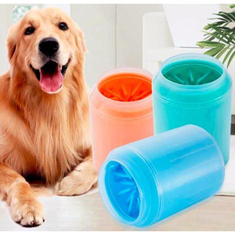 Limpia Patas para Perros Tapa Transparente
