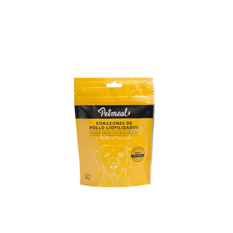 Petmeal Snack Liofilizado para Perros - Corazones de Pollo