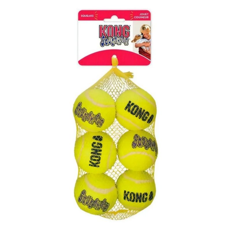 KONG Pelota para Perro Squeakair 6 Piezas