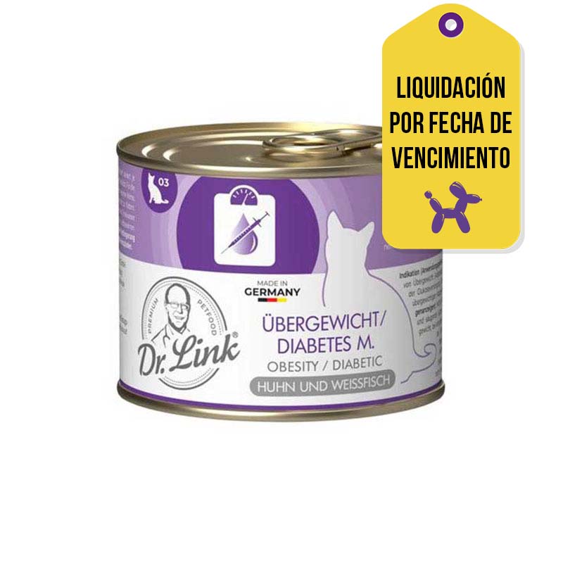 Dr. Link - Alimento Húmedo para Gato Special Diet Obesity / Diabetic F.V.11-03-2026