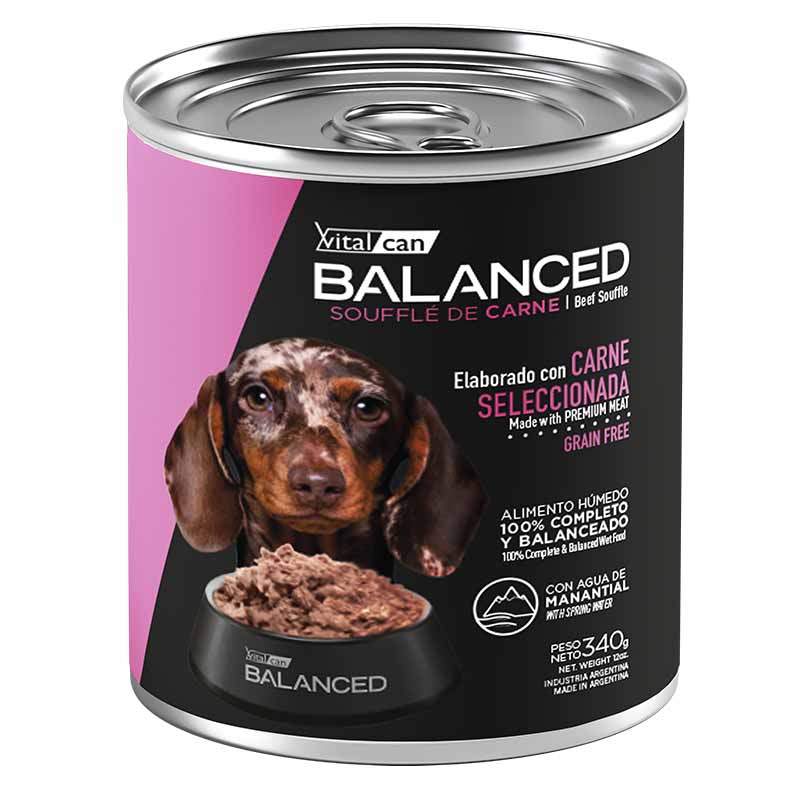 Vitalcan Balanced - Alimento húmedo Perro Cachorro Carne