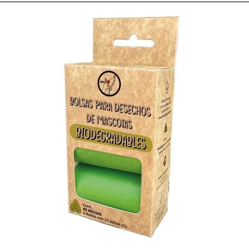 HAPPY PET Bolsas Biodegradables para Desechos