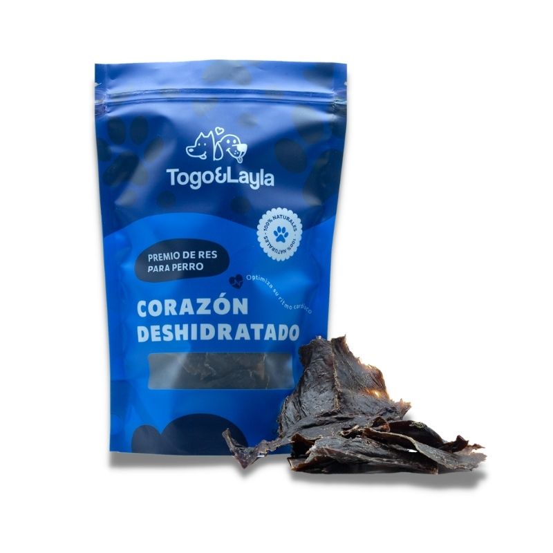 Togo y Layla Corazón de Res Deshidratado para Perro