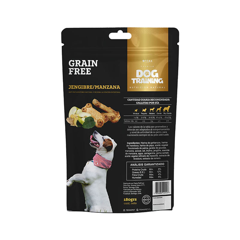 dog-training-galleta-prebiotica-grain-free-manzana-jengibre-grado-humano