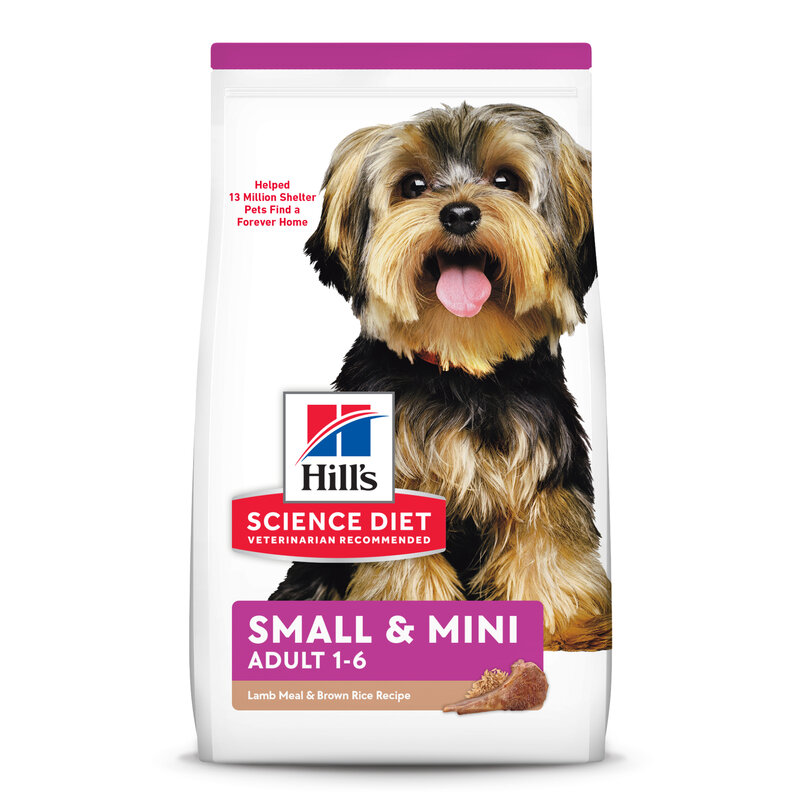 Hills -  Science Diet Adult Small Paws Lamb Meal & Brown Rice Dog