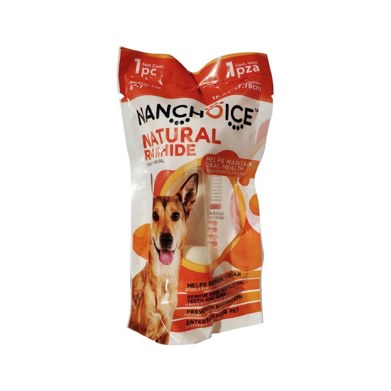 NANCHOICE Carnaza para Perro Sabor Natural 15 a 17 cm 1 pz