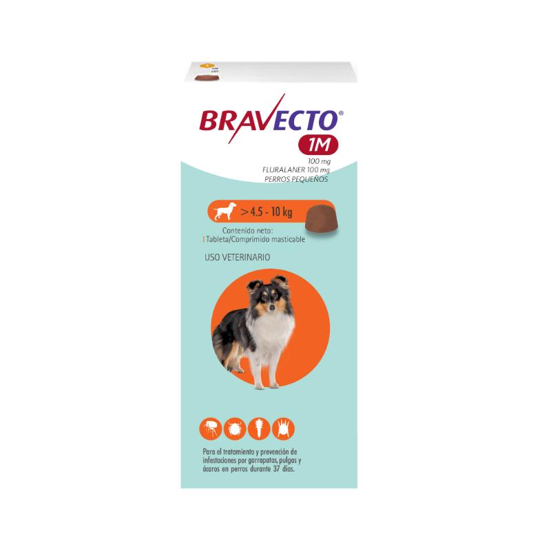 Bravecto 37 Días - Tableta Antipulgas Perros de 4.5 a 10 KG | Laika ...