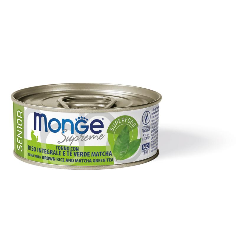 Monge - Supreme Senior Tuna with Brown Rice and Matcha Green Tea