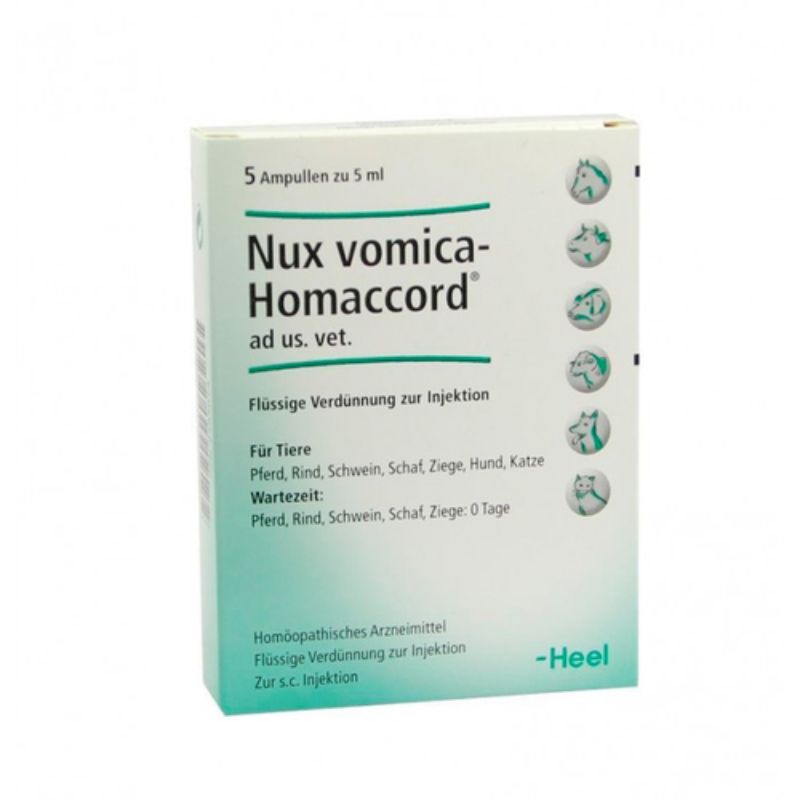 Heel - Ampolleta Nux Vomica Homaccord Caja - 5 Ampollas