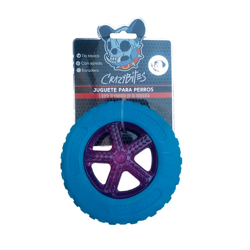 CRAZY BITES Juguete Para Perro Llanta