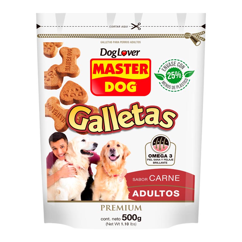 Master Dog - Galletas Adultos Sabor Carne