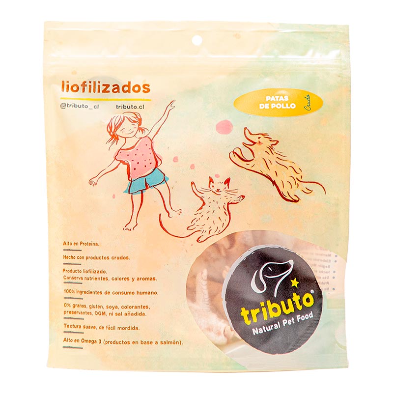 Tributo - Snack Liofilizado Crudo Patas de Pollo