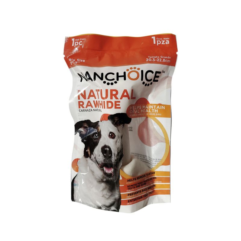 NANCHOICE Carnaza para Perro Sabor Natural 20 a 22 cm