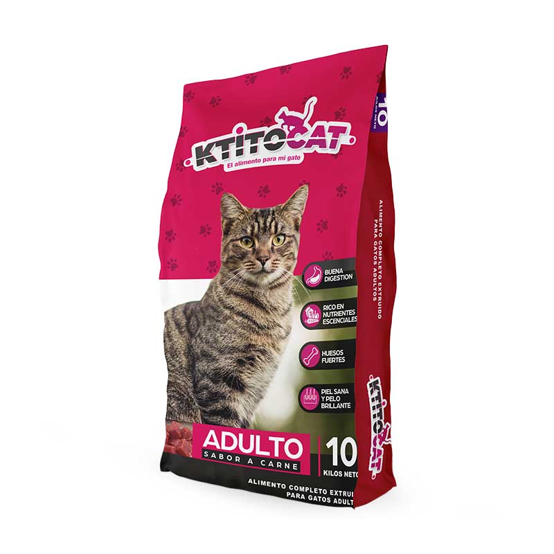 Ktito Cat - Alimento Gato Adulto Sabor a Carne