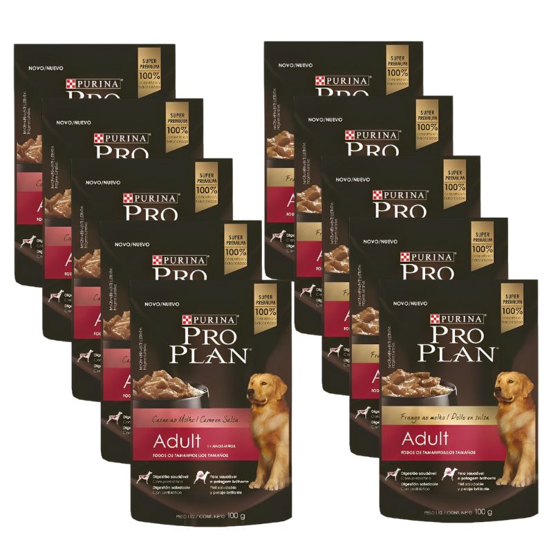Pro Plan -Wet Dog Adult Sabores Mix Pack x 10