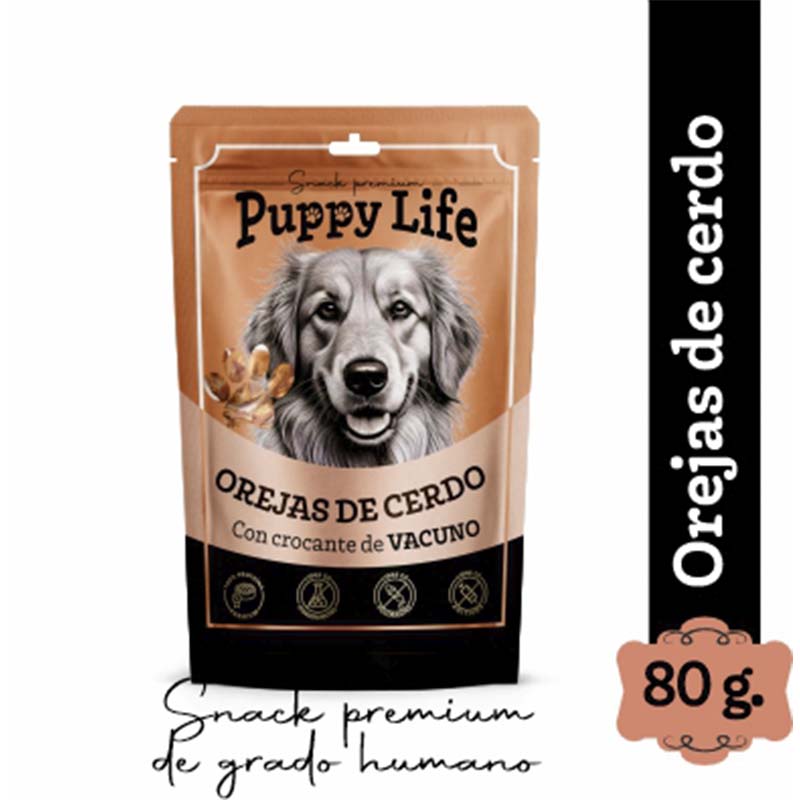 Puppy Life - Orejas de Cerdo con crocante de Vacuno