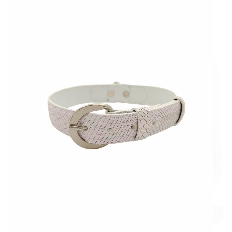 Meow Desing - Collar Texturizado Serpiente Blanco