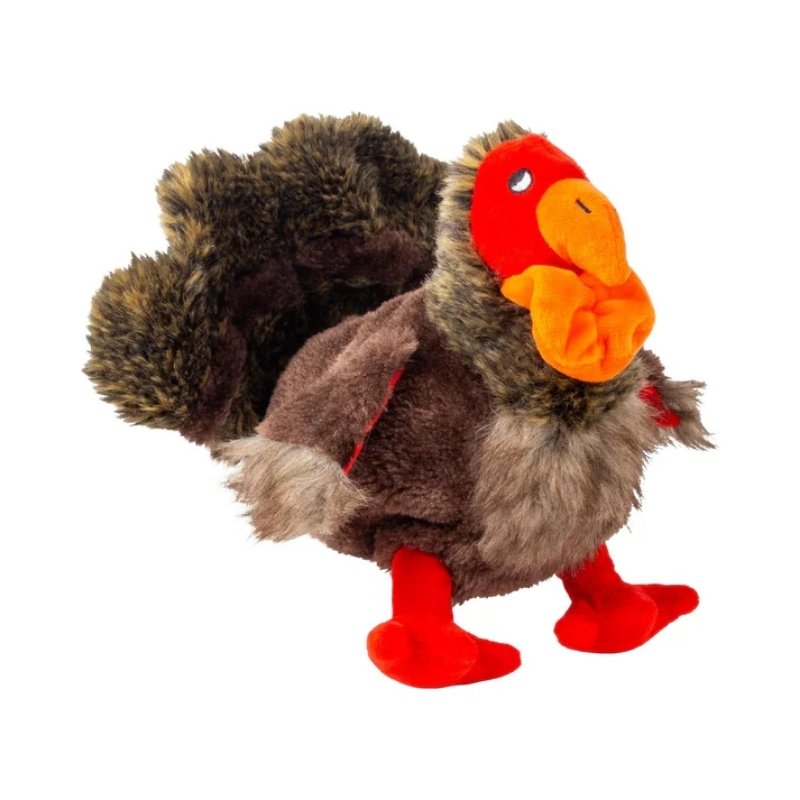 Kong - Low Stuff Turkey Juguete de Felpa con Sonido para Perros